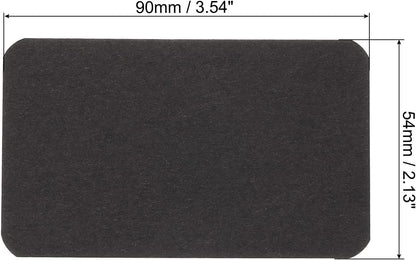 PATIKIL 3.5" x 2" Blank Paper Business Cards, 100 Pack Small Index Flash Cards Words Message Note Card Mini Paper Tags for DIY Gift Craft Scrapbooking, Black