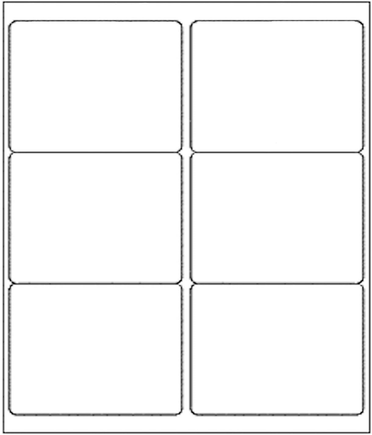 9527 Product 6 up 3-1/3 X 4 Sticker Labels Shipping Address Labels for Laser/Ink Jet Printer,500 Sheets,Total 3000 Labels