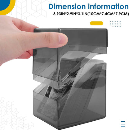 Card Deck Case for Trading Cards, Leather Magnetic Closure Commander Card Storage Box Holding 600+ Sleeved Cards Fit for YuGiOh, MTG and Sport Cards (1000 Card Deck Case)