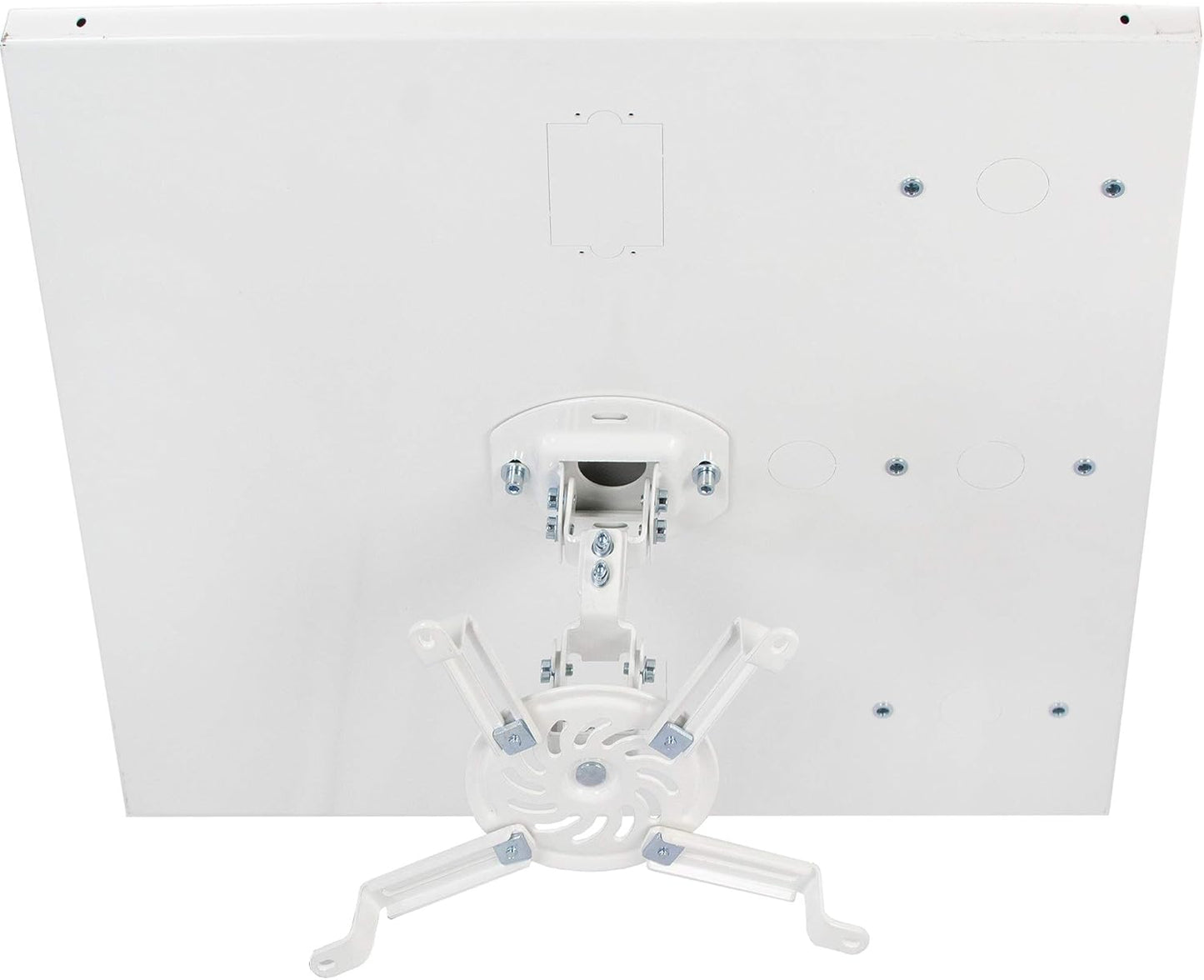 VIVO Universal Adjustable 2 x 2 feet Drop Ceiling Projector Mount, Suspended Drop-in Ceiling Tile Projection Mounting Kit, for Office Home or School, White, MOUNT-VP07DP