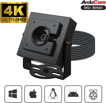 Arducam 4K USB Camera Module, AutoFocus HDR Lightburn Camera for Windows, Linux
