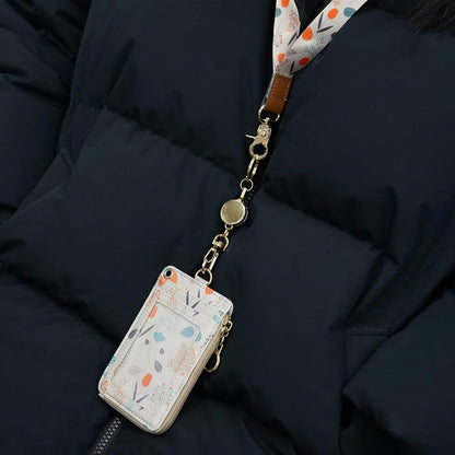 bolimoss Retractable Keychain, 3 Pcs Badge Reels for Name Card, Metal Badge Holders with Key Chain, Carabiner Badge Clip Key Ring (Silver, Rose Gold, Black)