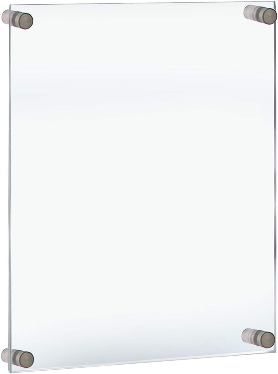 Azar Displays 105524 Standoff Sign Holder: 18" X 24" Graphic Size. Overall Frame Size: 22" X 28", clear