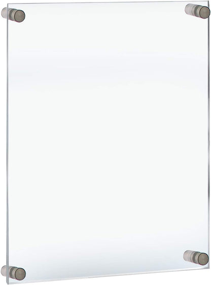 Azar Displays 105524 Standoff Sign Holder: 18" X 24" Graphic Size. Overall Frame Size: 22" X 28", clear