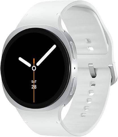 Samsung Galaxy Watch 8 (2025) 44mm Bluetooth Smartwatch, Cushion Design, Fitness Tracker, Sleep Coaching, Running Coach, Energy Score, Heart Rate Tracking, Silver [US Version, 2 Yr Warranty]
