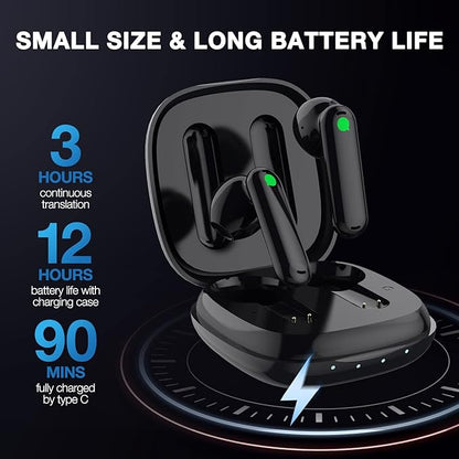 Timekettle WT2 Edge W3 Translator Device,Bidirection Simultaneous Translation, Translator Earbuds with 40 Languages, Real time Translator,Fast Reaction with Revolutionary Al Tech, Online Version