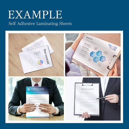 Self Stick Laminating Sheets 8.5 x 11 Inches, 4mil, Pack of 50, No Heat, No Machine, Peel and Stick Laminating Sheets, Self Adhesive Contact Paper, Self Sealing Clear Vinyl Stickers by VIOLLETO