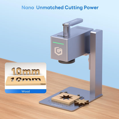 Longer Nano Pro Portable 12w Laser Engraver, 12000mW Output Laser Cutter Machine, DIY Engraver Tool for Wood, Acrylic, Leather, Cloth, Metal, Ceramics,5000mm/s High-Speed
