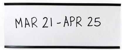 SmartSign (10-Pack) Magnetic C Channel Card Label Holders - 3" x 8" Metal Racks and Shelf Label Holders with Paper Inserts