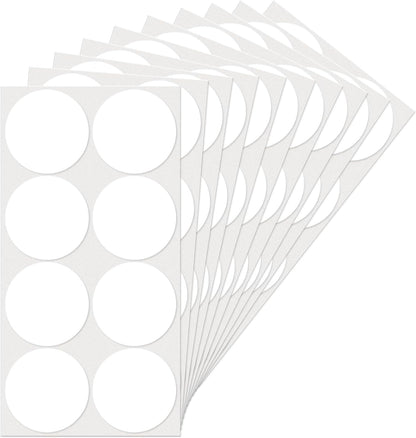 White Dot Stickers 2 Inches Round Sticker, Circle Colored Labels Color Coding Labels for Office Classroom Toddlers Activity 80 Pieces