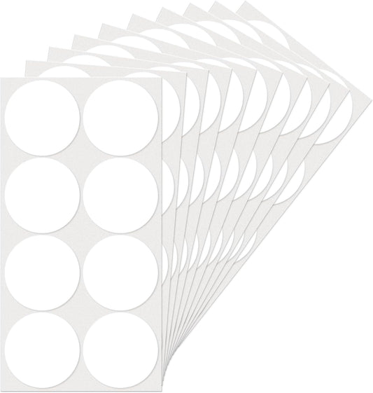 White Dot Stickers 2 Inches Round Sticker, Circle Colored Labels Color Coding Labels for Office Classroom Toddlers Activity 80 Pieces