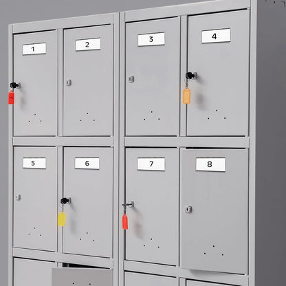 30 Pcs 6" x 2" Magnetic C Channel Label Holders with 60 Replacement White Paper and 30 Clear Plastic Films, Magnetic Cards Name Tags for Rack Shelf Warehouse Labels Accessories