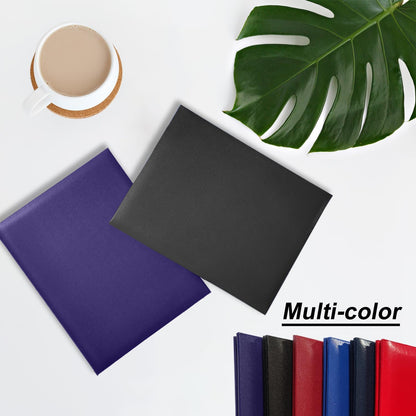 Certificate Holders 8.5"x11" Graduation Diploma Cover Document Leather Folders,Black-2 Pack