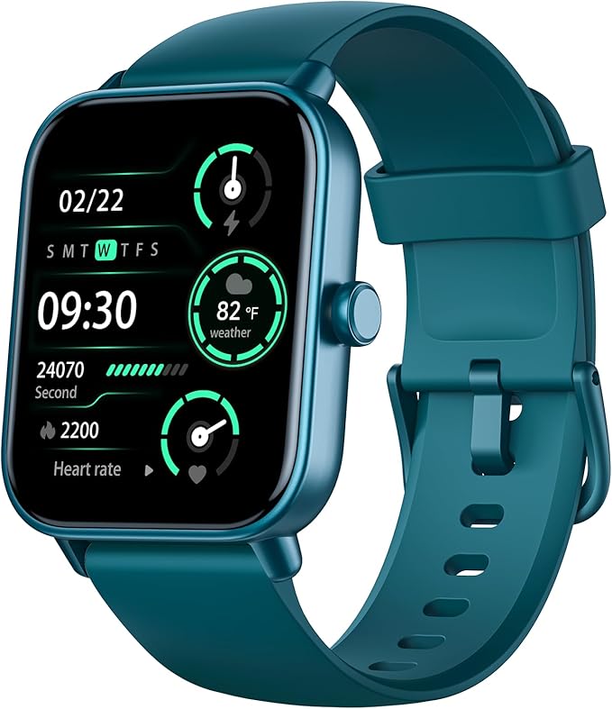 Fitpolo Smart Watch for Men Women,1.8” Touchscreen, Bluetooth Call, Alexa Built-in,24/7 Heart Rate,SpO2 Monitor,Step Counting,Sleep Tracking, IP68 Waterproof Fitness Tracker Watch for Android iPhone