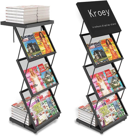 foldable brochure display stand,magazine holder for exhibition and trade show,Office magazine rack