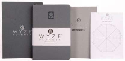 Undated Daily Planner – 6-Month A5 Productivity Organizer with Full Page Per Day, Hourly Schedule, Goal Setting, Habit Tracker, Weekly & Monthly Pages – Hardcover Time Management Notebook (Gray)