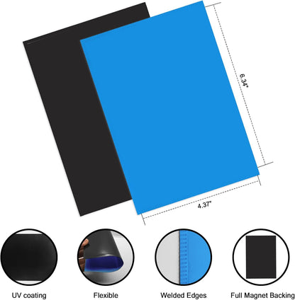 Blue Magnetic Picture Frame 4X6 for Refrigerator 10 Pack,Photo Magnets Sleeves