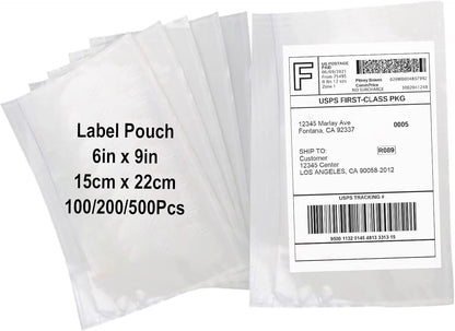200 Pcs 6x9 Shipping Envelopes, Packing List Mailing Envelopes Clear Adhesive Shipping label sleeves Shipping Supplies for Small Businesses