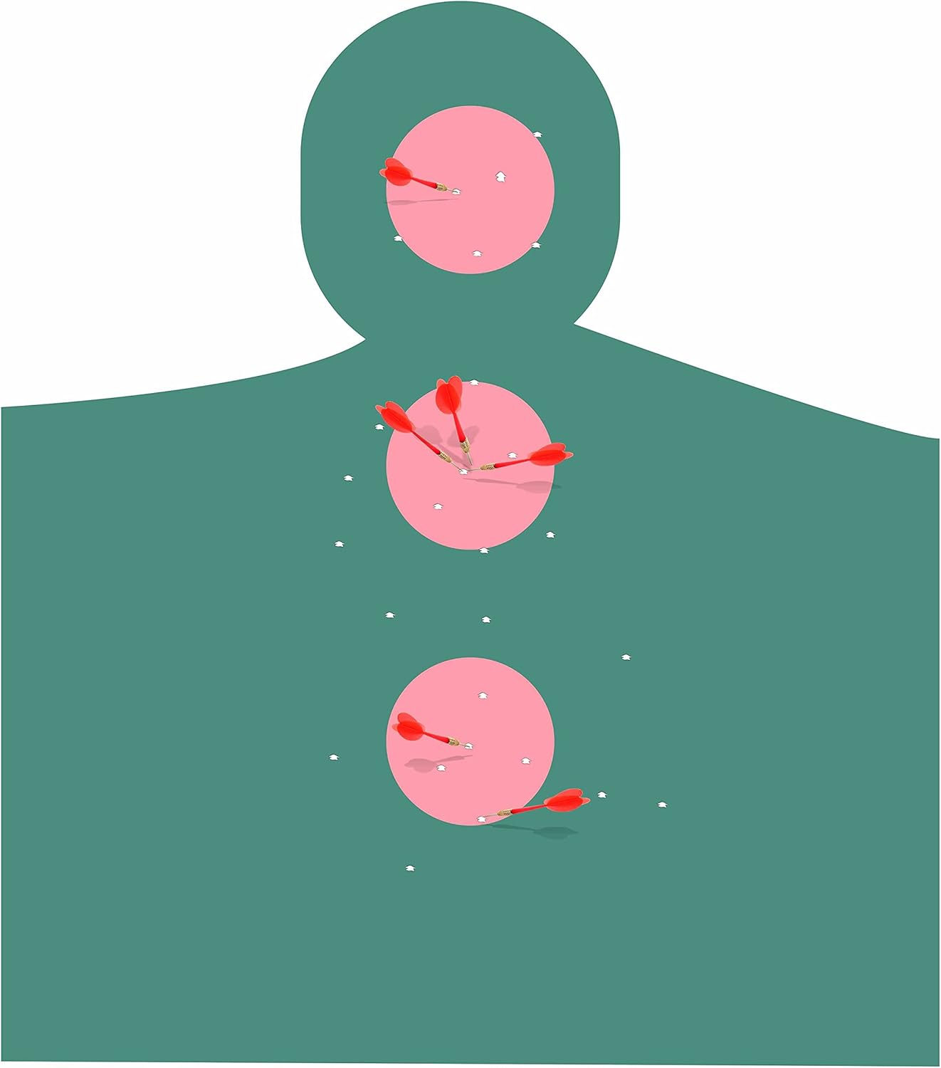 PARLAIM 3 Inch Round Color-Code Dot Stickers, 500 Color Coding Circle Labels per Roll Dispenser Box for Inventory, Pink