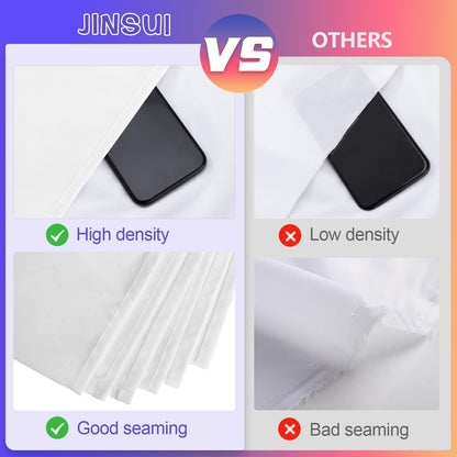 White Backdrop for Photoshoot, 10x10 ft Photo Backdrop Curtain Double-Side for Photography, Polyester Fabric White Background Screen for Photographic Studio Baby Picture Party Prop (Backdrop Only)