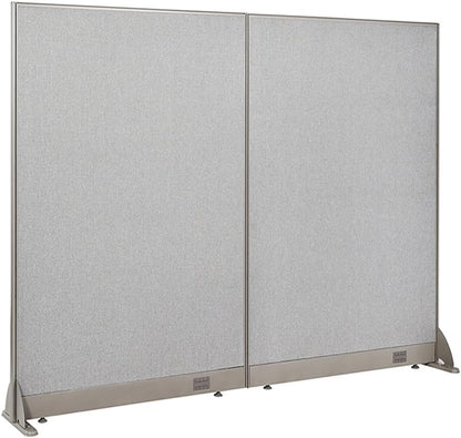 GOF Freestanding Office Partition, Large Fabric Room Divider Panel, 72" W x 60" H
