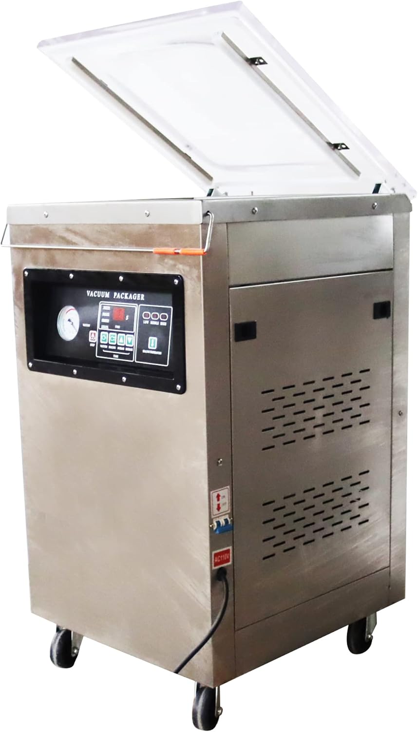 INTSUPERMAI Single Chamber Vacuum Packaging Machine DZ400 Vacuum Seal Machine Stainless Steel Vacuum Sealing Machine Packaging Sealer 110V