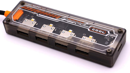 4 Ports Multi-Port USB 3.0 Hub, USB Type C to USB 3.0 4-in-1 Hub Adapter Station with a USB C Power Port for Laptop, Flash Drive, Keyboard, Mouse, Transfer Rate tp to 5Gbps