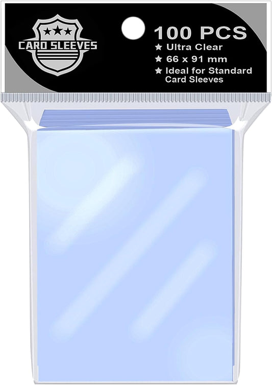 100PS Soft Clear Card Team Bag Protectors Sleeves for Card Game,Top Loader Fit for Magic Cards and Premium Cards and MTG,Baseball Card Sleeves