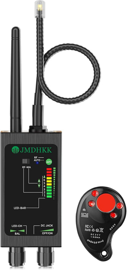 JMDHKK M8000 Hidden Camera Detector, Bug Detector,Camera Finder, Signal Detector for Hotels, Travels, Vehicles, Offices, Public Fitting Rooms (Gray)