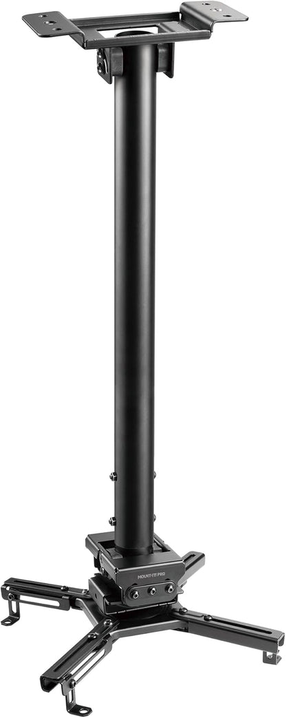 Mount-It! PRO Projector Ceiling Mount, 23.8-35.6" Extension, Heavy-Duty Commercial Grade Ceiling Projector Bracket, 77 Lbs Weight Capacity