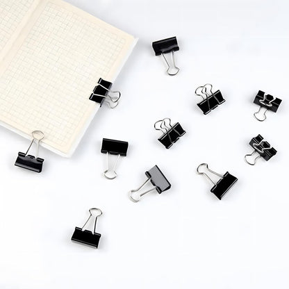 48 Pack Small Binder Clips 3/4 Inch, Black Binder Clips, Small Paper Clamps, Mini Binder Clips Black for Home School Office and Business (48 pcs)