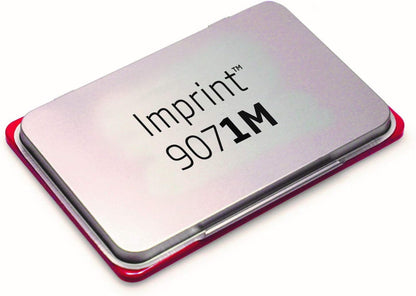 Trodat Imprint 9071M Metal Stamp Pad, 2" x 3-1/2", Red