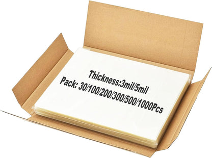 Clear Thermal Laminating Plastic Paper Laminator Sheets, 200 Pack 3 Mil Laminating Sheets, 9 x 11.5 Inch Thermal Laminating Pouches for Thermal Laminator