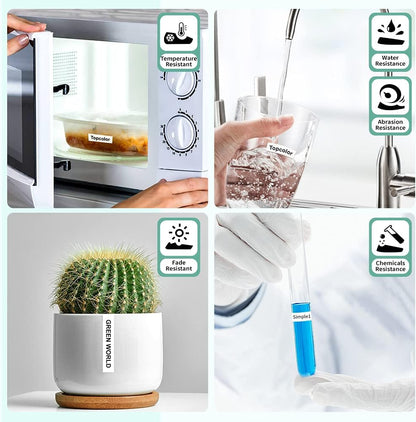 6-Pack 6mm 0.23" Laminated Tape Compatible for Brother P Touch Label Tape 6mm Tze211 Tze111 Tze411 Tze511 Tze611 Tze711 1/4" Tze Tz 0.23" Label for PTD220 PTH100 PTH110 PTD202 PTD210