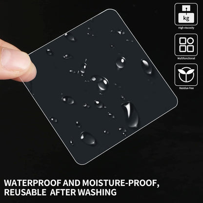 20PCS Premium Double Sided Mounting Squares Clear Tape,Heavy Duty Adhesive Pads for Pictures,Poster Hanging Strips - Strong Sticky Tack,Waterproof Adhesive for Shower,Wall Patch,Sticky Pads