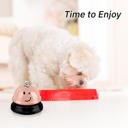 Tudomro 6 Pcs Call Service Dinner Bell for Desk Classroom Metal Smile Face Bell 3 Inch Diameter Anti Rust for Hotel Restaurant Office School Kitchen Bar(Vintage Colors)