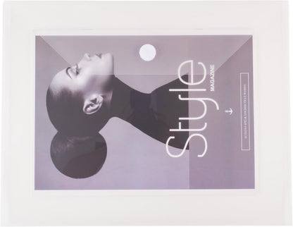 11 x 14 Large Clear Plastic Envelopes Document File Storage Holder 40 Pack Hook Loop Closure