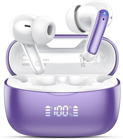 AI Translation Earbuds Real Time with Audio and Video Calls, 164 Language/7 Translation Modes Translator Earbuds Bluetooth 5.4 with APP, 48H AI Ear Buds Translator Device for Business/Learning/Travel