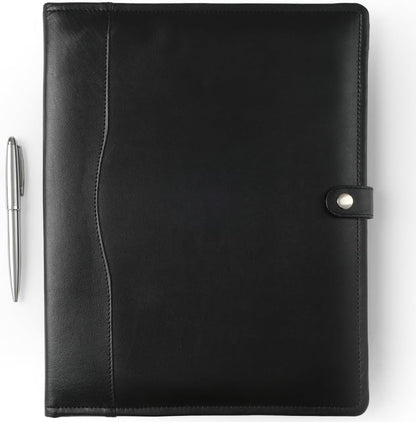 Leather Portfolio - Professional Portfolio Organizer, Resume Folder, Leather Padfolio for Men and Women, Business Portfolio with cardholder, Portfolio Folder - Leather Folder