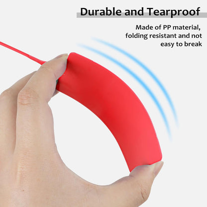 100 Plastic Labels Waterproof Shipping Tags for Labeling with Markers; 5 Colors