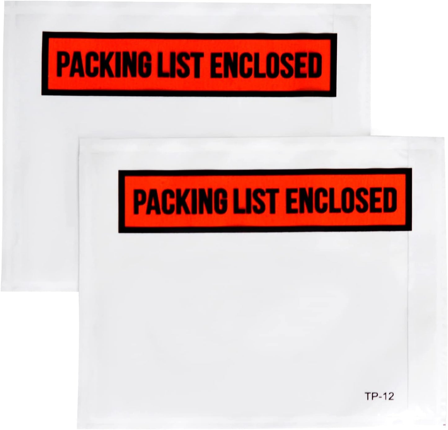 100 PCS 4.5"x 5.5" Packing List Envelopes - Self-Adhesive Shipping/Mailing Pouch Enclosed Bags for Packing Slips Invoice Label…