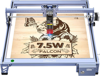 CREALITY FALCON 7500mW Laser Engraver, Laser Engraver and Cutter Machine for Beginners, Wood, Metal, DIY, Active Stop, Compresed Spot 0.06mm, 15.7"*16.3" Workspace