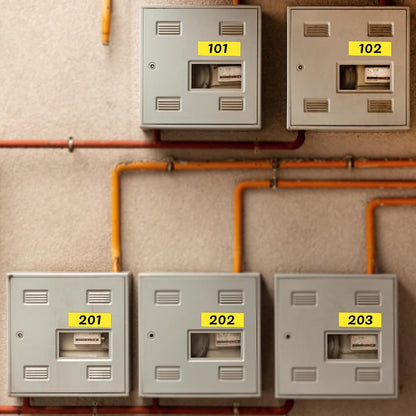 Yellow Rectangle Stickers 3 x 1 Inch Color Coding Labels Vinyl Roll Self-Adhesive Waterproof Removable 500 PCS