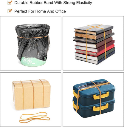 Rubber Band Depot, Size #117, Long Rubber Bands - Rubber Band Measurements: - Approximately 50 Rubber Bands Per Bag - 1/4 Pound Bag