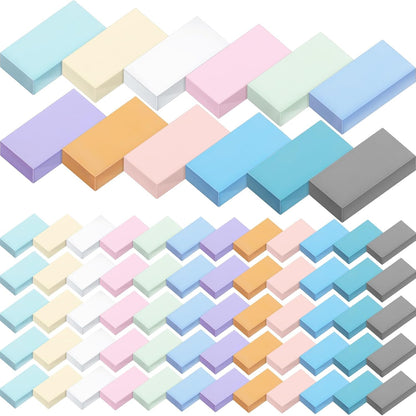 144 Pcs Bulk Erasers for Kids Pencil Erasers First Day of School Gifts for Student Pastel Colors Neon Colors Cute Party Favor for Classroom Art Office, Back-to-school Supplies(Stylish Color)