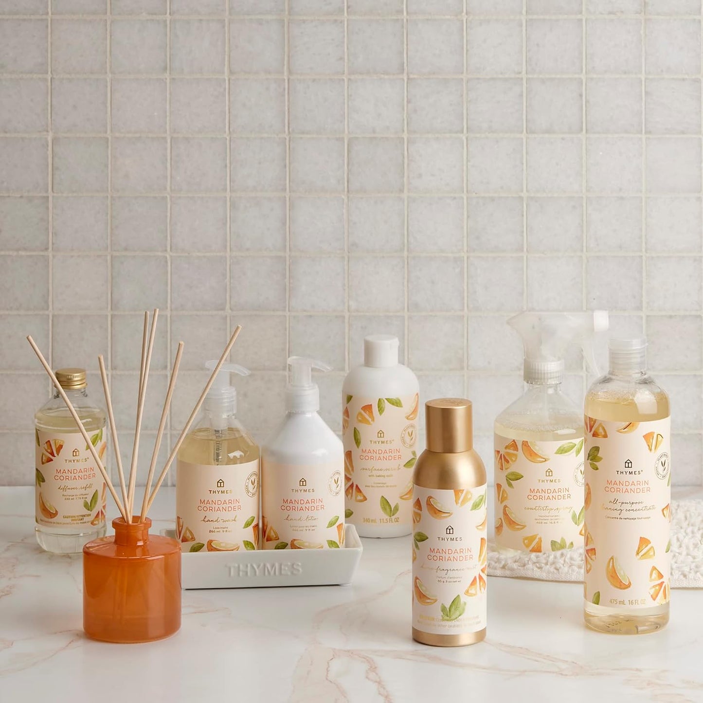 Thymes Countertop Spray - 16.5 Fl Oz - Mandarin Coriander