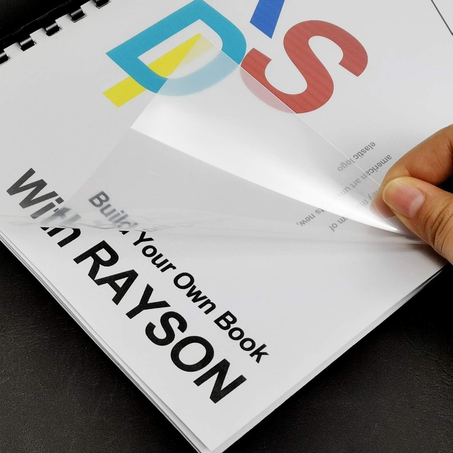 Rayson Clear Binding Cover - 7 mil Polypropylene, 8-1/2 × 11 inches, Durable Un-Punched Plastic Presentation Covers, 100-Pack (PP2100C)