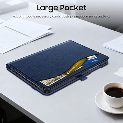Fintie Case for Samsung Galaxy Tab A9 Plus/A9+ 5G 11 Inch 2023 Model (SM-X210/X216/X218), Multi-Angle Viewing Smart Stand Back Cover with Pocket Auto Wake/Sleep, Navy