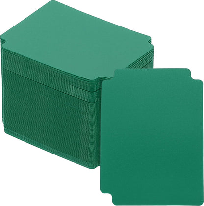 PATIKIL Trading Card Dividers, 100 Pcs Index Card Football Card Sorter Storage Boxes Organizer Tray Accessories for Sports Game Baseball Card, Dark Green