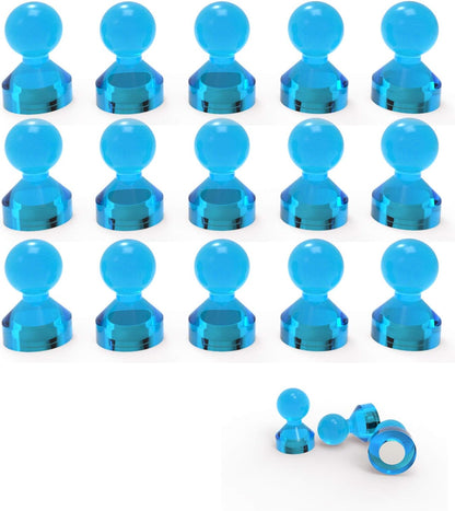 Ant Mag Magnetic Push Pins Strong Push Pin Magnets for Fridge Whiteboards Calendars Maps in School & Office Pack of 18 Blue
